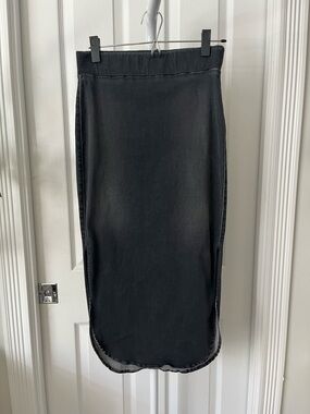 Frank & Eileen Donegal Black Denim Pencil Skirt